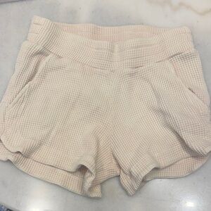 Cotton Citizen High Waist Cream Shorts